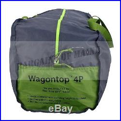 Nemo Wagontop 4 Person Camping Tent with Storage Bag Green / Gray