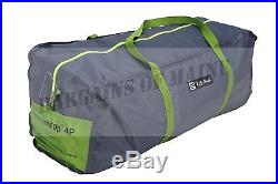Nemo Wagontop 4 Person Camping Tent with Storage Bag Green / Gray