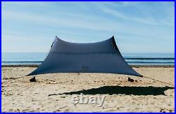 Neso Grande Beach Tent with Sand Anchors, Portable Sun Shelter (Navy)