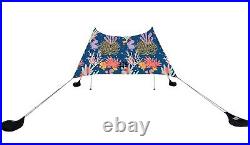 Neso Grande Beach Tent with Sand Anchors, Portable Sun Shelter (Save The Reef)