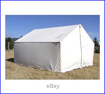 New 14x16 Canvas Wall Tent -Water/Mildew Treated & 4 RAFTER ANGLE KIT