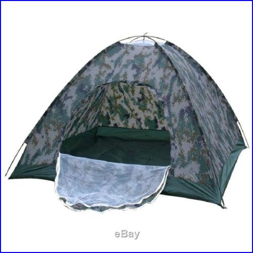 New 4 Season Military Hiking Beach Waterproof 2 Person Instant Camping Tent Camo