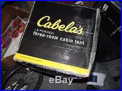 New $599.99 Cabelas Backwoods 12 person 3 room cabin tent Sweet Deal