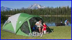 New Coleman Outdoor Camping 6-Person Family Screened Dome Tent Waterproof Hiking
