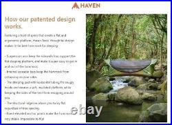 New Green Haven Waterproof Sleep Flat Hammock Tent, Integrated Fly&Mosquito Net