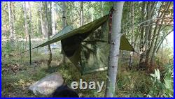 New Green Haven Waterproof Sleep Flat Hammock Tent, Integrated Fly&Mosquito Net