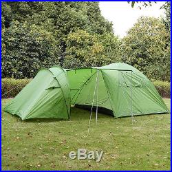 New Waterproof Camp Quick Tent 3-4 Person/Man 1+1 Room Outdoor Camping Hiking