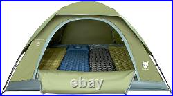 Night Cat Family Camping Tents 3 4 Persons with Unique Rainfly Waterproof Backpa