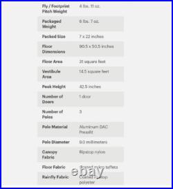 North Face Big Fat Frog 24 Backpacking Tent. Complete