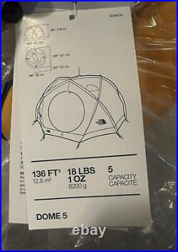 North Face Dome 5 Tent Expedition Basecamp Tent Brand New