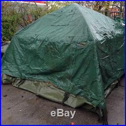 OFFICIAL MILITARY 10x10 SOLDIER CREW TENT ARMY CAMPING HUNTING With FLY & FLOOR