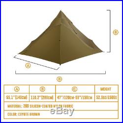 OneTigris 3 Season 2 Person Camping Tent Ultralight Backpacking Tent for Outdoor