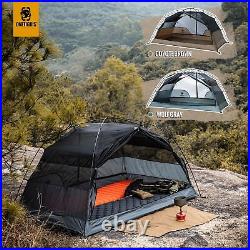 OneTigris COSMITTO 2 Person Backpacking Tent Shelter- Free Standing Lightweight