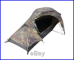 One Man 1 Berth FLECKTARN CAMO Military Army TENT Camouflage Camping Shelter