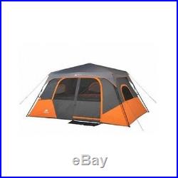 Orange Outdoor Tent 8 Person 2 Room Instant Cabin Shelter Windows Camping Camp