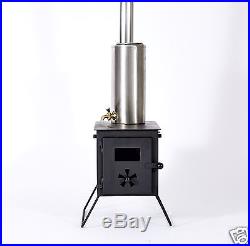 Outbacker'Firebox' Portable Camping Bell Tent Stove Log Burner -Free Carry Bag