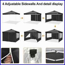 Outdoor 10x10ft Pop Up Canopy Tent Beach Canopy Portable Canopy with Air Vent