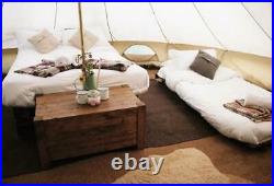 Outdoor 5M Glamping Canvas Bell Tent Camping Tent Tipi Family Tent Yurt Teepee