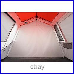 Outdoor 8-Person Instant Cabin Tent with LED Lights Family Camping Portable US