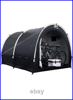 Outdoor Bike Storage Tent, 8×7FT Large Waterproof Portable 2-in-1 Shed with Doors