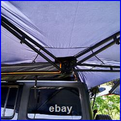 Outdoor Camping 270 Degree Car Folding Side Awning Tent Driving Side Rooftop