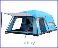 Outdoor Camping Double layered Luxury Tent Large Family Tent, 5-8 People Waterpr