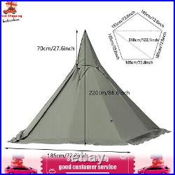 Outdoor Camping Tent Teepee Tent 4 Season 2 Doors Hike Waterproof Tent Reathable