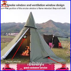 Outdoor Camping Tent Teepee Tent 4 Season 2 Doors Hike Waterproof Tent Reathable