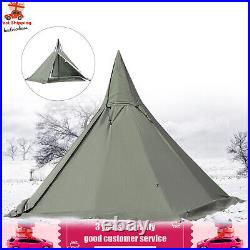 Outdoor Camping Tent Teepee Tent 4 Season 2 Doors Hike Waterproof Tent Reathable