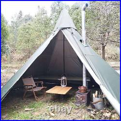 Outdoor Camping Tent Teepee Tent 4 Season 2 Doors Hike Waterproof Tent Reathable