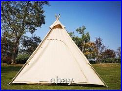 Outdoor Indian tent 3-4 people canvas camping pyramid Teepee tent for picnic