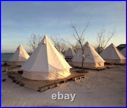 Outdoor Luxury Canvas Camping Bell Tent Survival Hunt Glamping 16FT(5M) Sport