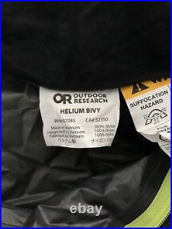 Outdoor Research Helium Bivy Tent Slate One Size Original Tent Pole Included