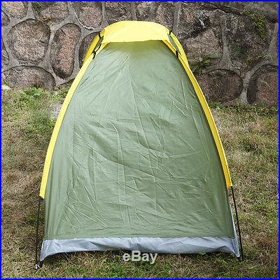 Outdoor Single Hiking Travel Sleeping Camping Tent Sealed Bottom Waterproof Dome
