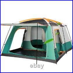 Outdoor Tent 8-12 People Camping Camp Tents Two Bedroom Big Space High Quality