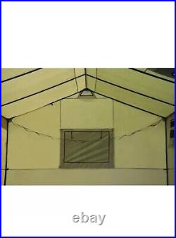 Outdoor Wall Tent Stove Jack 20' x 10' Sleeping Camping Large 10 Person Capacity