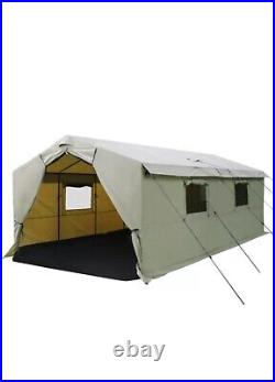Outdoor Wall Tent Stove Jack 20' x 10' Sleeping Camping Large 10 Person Capacity