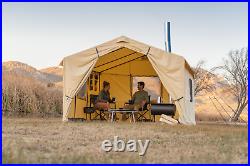 Outdoor Wall Tent with Stove Jack, Sleeps 6, Camping, Tan, Camping 12' X 10' NEW