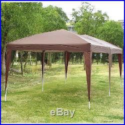 Outsunny 10x20FT Portable Pop Up Wedding Party Tent Gazebo Canopy with Carry Bag