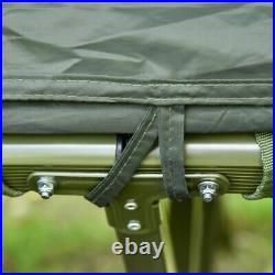 Outsunny 2 Person Foldable Camping Cot with Tent, Thick Air Mattress