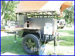 Overlanding Off-road Camping Trailer Ready for Roof Top Tent with Slide out Stove