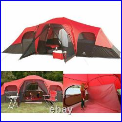 Ozark 10 Person 2 Room Cabin Tent Waterproof Rainfly Camping Hiking Outdoor NEW