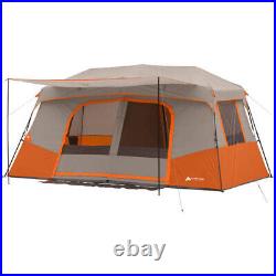 Ozark Instant 14x14 Family Cabin Camping Tent With Rainfly Private Room, Sleeps 11