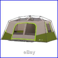 Ozark Trail 10 Person 2 Room Instant Cabin Family Camping Tent with Private Room
