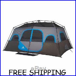 Ozark Trail 10 Person 2 Room Instant Cabin Tent Easy Family Camping Value Bundle