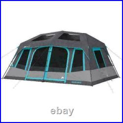Ozark Trail 10 Person 2 Room Instant Cabin Tent Gray (WMT141078D), BRAND NEW