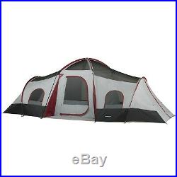 Ozark Trail 10-Person 3-Room Cabin Tent with 2 Side Entrances