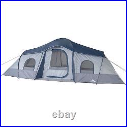 Ozark Trail 10-Person 3-Room Cabin Tent with 2 Side Entrances Outdoor Camping Tent