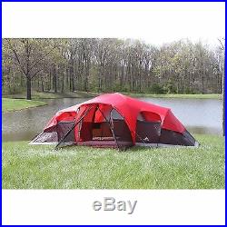 Ozark Trail 10-Person 3 Room Family Waterproof Cabin Tent Screen Camping Outdoor