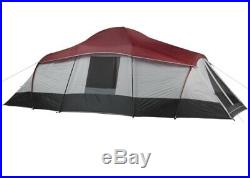 Ozark Trail 10 Person 3-Room Instant Cabin Tent Large Outdoor Camping Light NEW